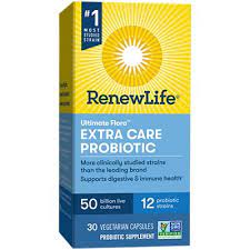 Ultimate Flora Extra Care Probiotic - Supports Digestive & Immune Health -  50 Billion CFUs (30 Vegetable Capsules) by Renew Life at the Vitamin Shoppe